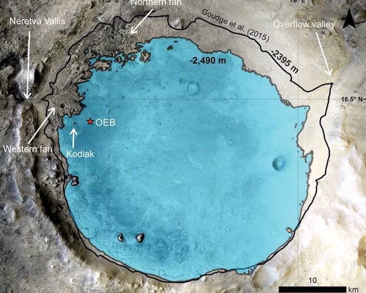 Марсоход Perseverance подтвердил, что дно марсианского кратера когда-то было озером